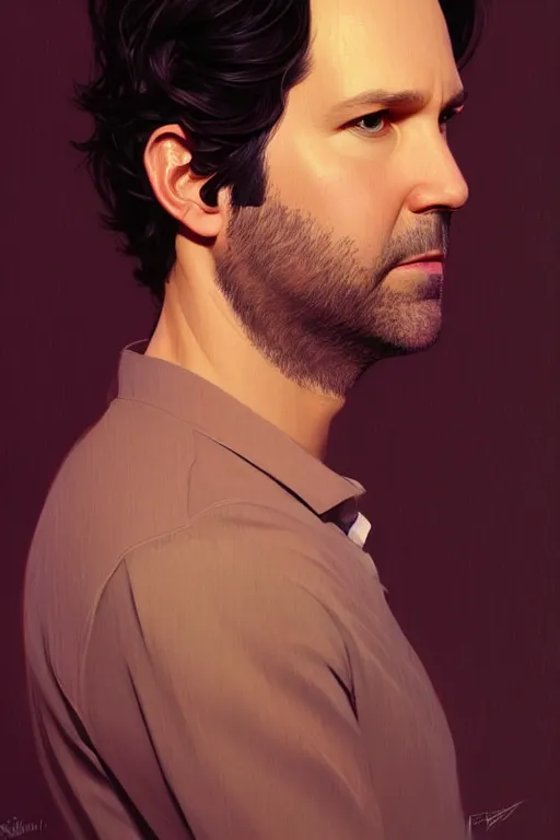 Prompt: a portrait of paul rudd, fantasy, sharp focus, intricate, elegant, digital painting, artstation, matte, highly detailed, concept art, illustration, ambient lighting, art by ilya kuvshinov, artgerm, alphonse mucha, and greg rutkowski