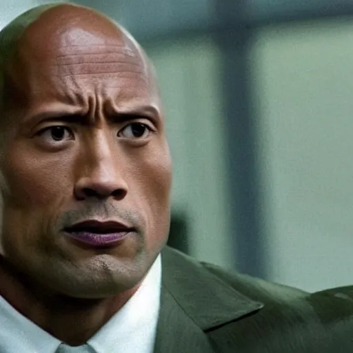 Image similar to film still of dwayne johnson as ip man, pose wing chun style