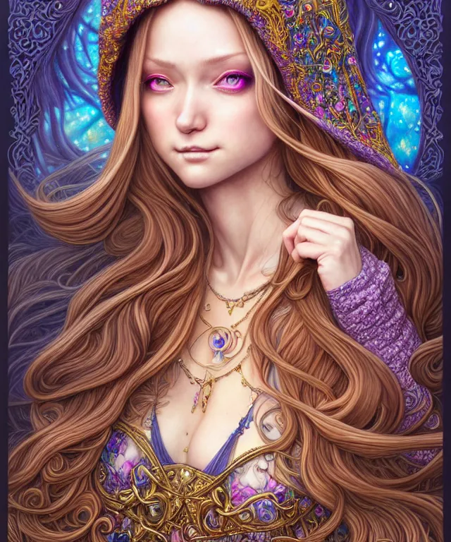 Prompt: Portrait of The Most Beautiful Woman On Earth , D&D, fantasy, intricate, richly detailed colored pencil 3D illustration of a beautiful with long metallic hair wearing a hoodie and short shorts that is evil and happy. mirrored background with completely rendered reflections, art by Range Murata and Artgerm highly detailed, digital painting, trending on artstation, sharp focus, illustration, style of Stanley Artgerm, perfect smile and tooth