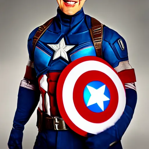 Prompt: Markiplier as Captain America, photorealistic, shot on iphone, cinematic lighting