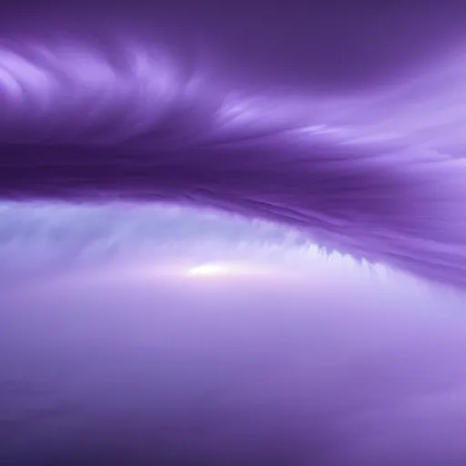 Image similar to amazing photo of a purple clouds in the shape of a tornado, digital art, by marc adamus, beautiful dramatic lighting