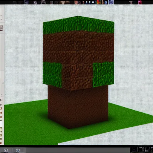 Image similar to digital painting of hyperrealistic minecraft creeper