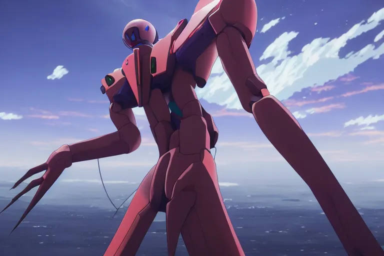 Prompt: evangelion, in the style of wlop, illustration, epic, fantasy, hyper detailed, smooth, unreal engine, sharp focus, ray tracing