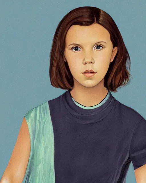 Prompt: portrait of millie bobby brown