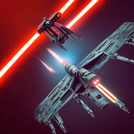 Image similar to photography of x - wing, photo, hyperrealistic, sci - fi, star - wars, star wars, 8 k