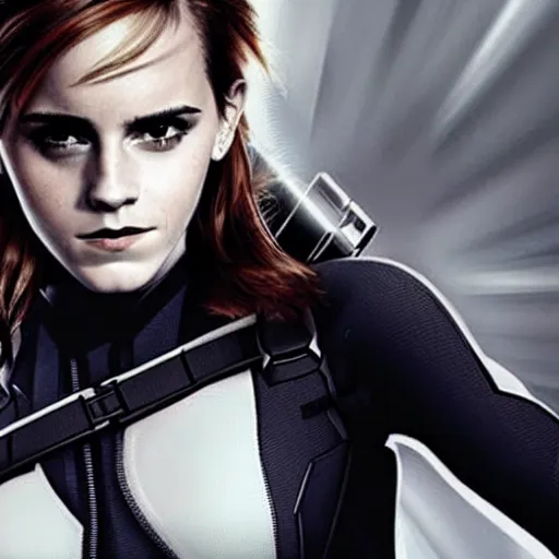Image similar to Emma Watson as Black Widow