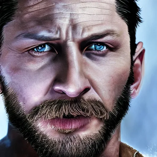 Image similar to Tom Hardy as wolverine 4K quality Photorealism