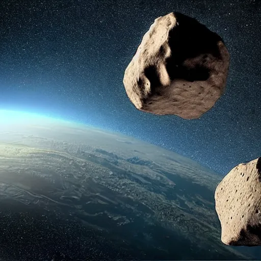Prompt: Earth getting hit by a massive asteroid, Real Evet, Realistic, Caught By James Webb