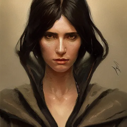 Image similar to portrait of a woman by greg rutkowski, anya solo, black bob hair, tall and slender, star wars expanded universe, wearing a black flying jacket, she is about 2 0 years old, highly detailed portrait, digital painting, artstation, concept art, smooth, sharp foccus ilustration, artstation hq