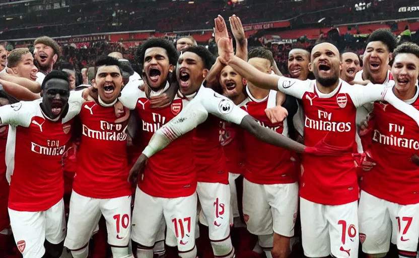 Image similar to “Arsenal Football Club winning the English Premier League”