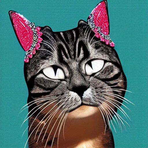 Image similar to a smug cat wearing a crown, vector, pixta.jp
