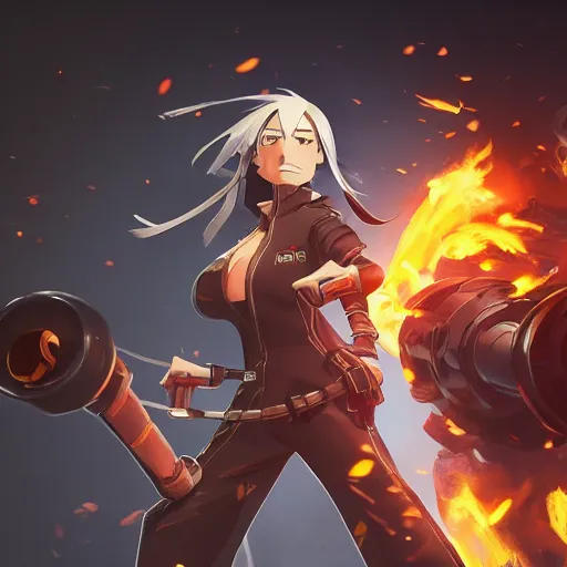 Fire Force Ogun as Brand from league of legends, movie