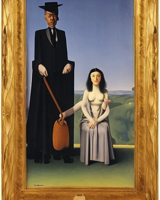 Prompt: master and margaret by carrington, bosch, dali, barlowe, magritte