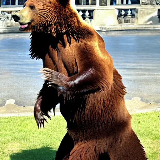 Image similar to bear dancing eurodance