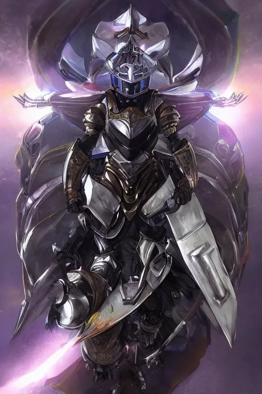 Image similar to helmet armor guardian destiny in witch queen illumination ray tracing hdr fanart arstation by sung choi robot ninja mask and eric pfeiffer and gabriel garza and casper konefal