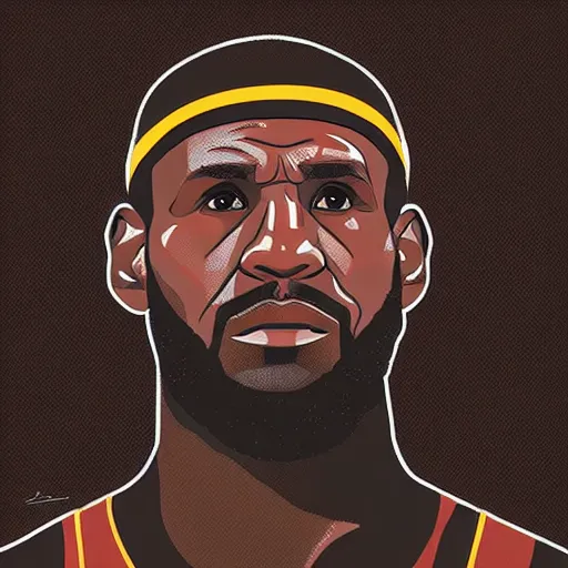 Lebron James holding a mickey mouse trophy, digital art, Stable Diffusion