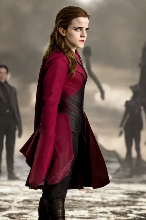 Image similar to Still of Emma Watson as Scarlett Witch