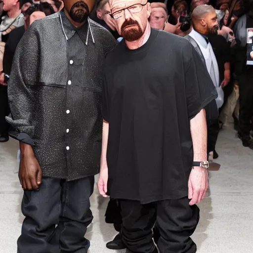 Prompt: walter white and kanye west