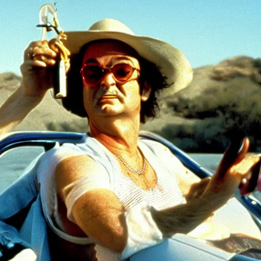 Image similar to bill murray in fear and loathing