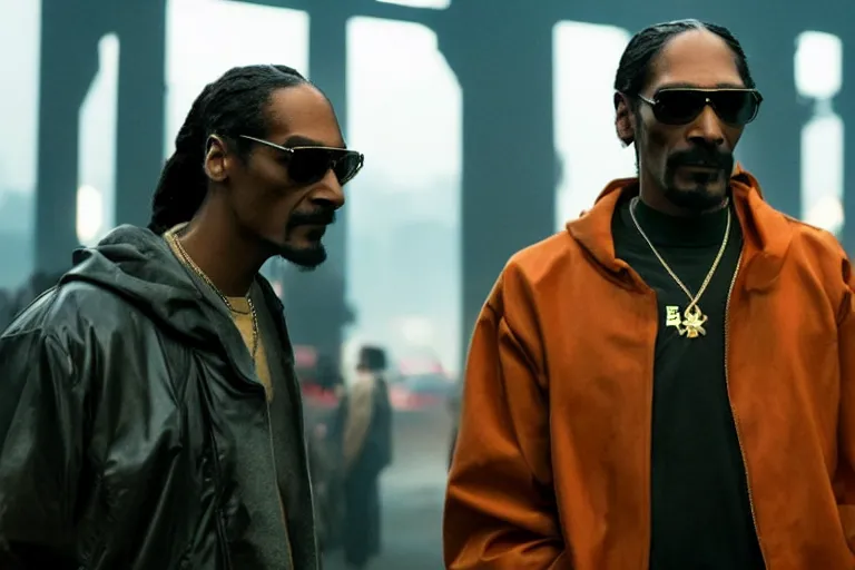 Image similar to movie screenshot of snoop dogg in blade runner 2049 4k