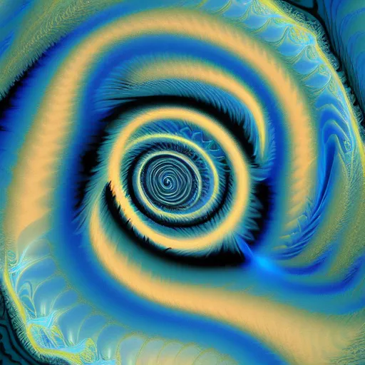 Image similar to perceptual full ramp gradient, fractal, swirling, marbling, turbulence, artstation