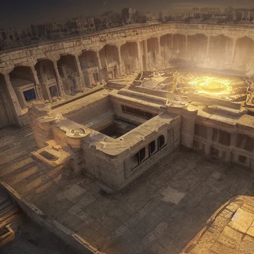 Image similar to god\'s third temple, concept art, unreal engine, 8k UHD, trending on art station