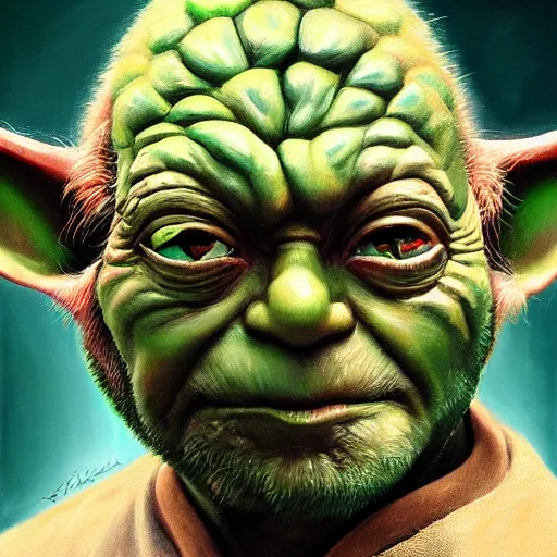 Image similar to realistic Portrait painting of Master Yoda as Kamen Rider, made by Michaelangelo, physical painting, Sharp focus,digital art, bright colors,fine art, trending on Artstation, unreal engine.