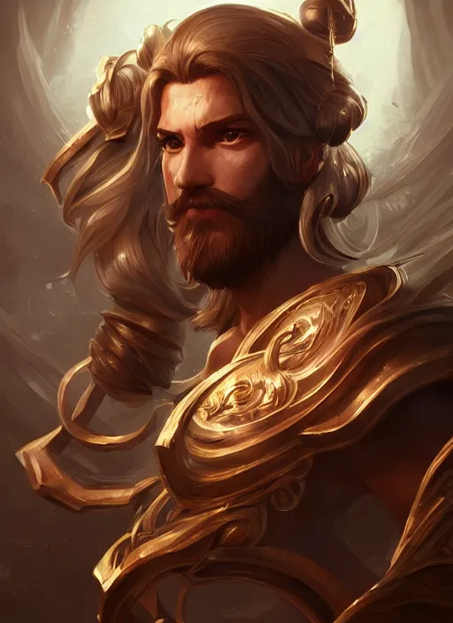 Image similar to a highly detailed illustration of god, intricate, elegant, highly detailed, centered, digital painting, artstation, concept art, smooth, sharp focus, league of legends concept art, wlop