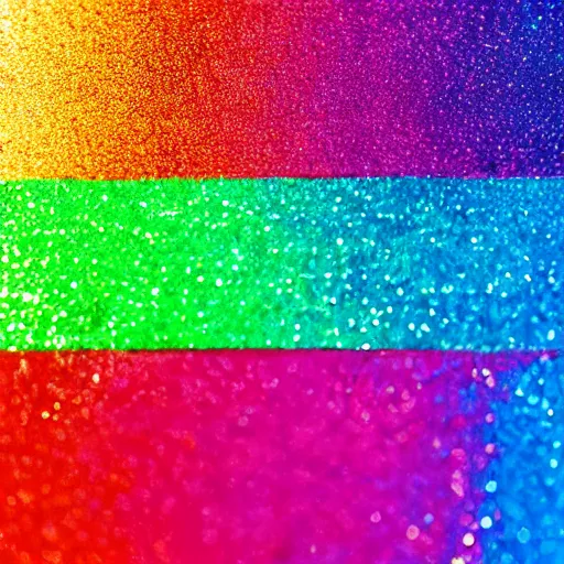 Prompt: glittery bisexual pride flag