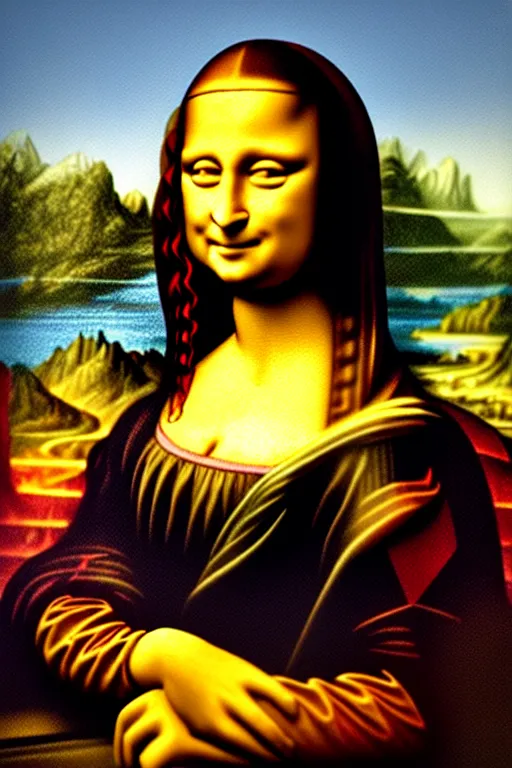 Prompt: collectable action figure mona lisa collectable toy action figure