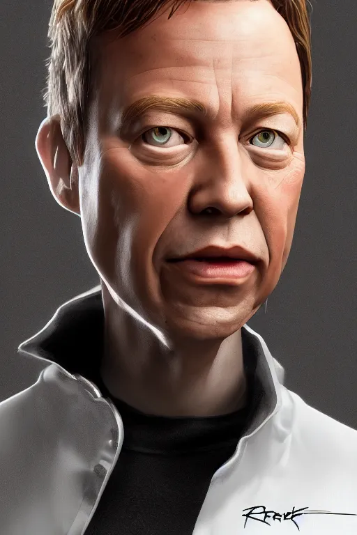 Image similar to portrait of us president brock pierce vfx concept artist & illustrator global illumination ray tracing hdr fanart arstation zbrush central hardmesh 8 k octane renderer comics stylized