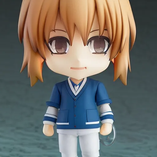 Prompt: beautiful water color concept art of face detailing cute nendoroid boy in the style of kyoto animation , toon rendering, close-up, no shade, modern art, kyoto animation