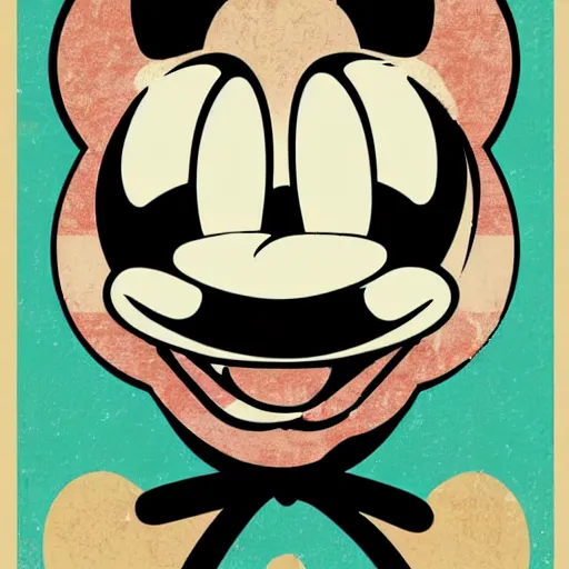 Prompt: portrait of a anime angel happy smiley boy skull face mickey mouse with highres 4k by Trevor Brown pop art nouveau