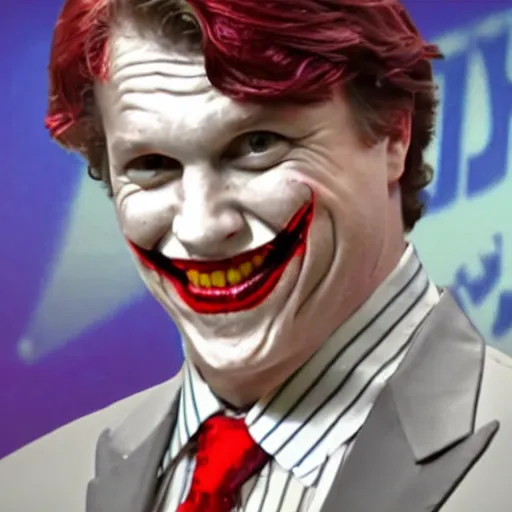 Image similar to tucker carlson as the joker