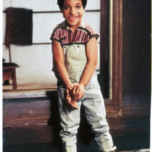 Image similar to fashion photo of ralph macchio as a midget