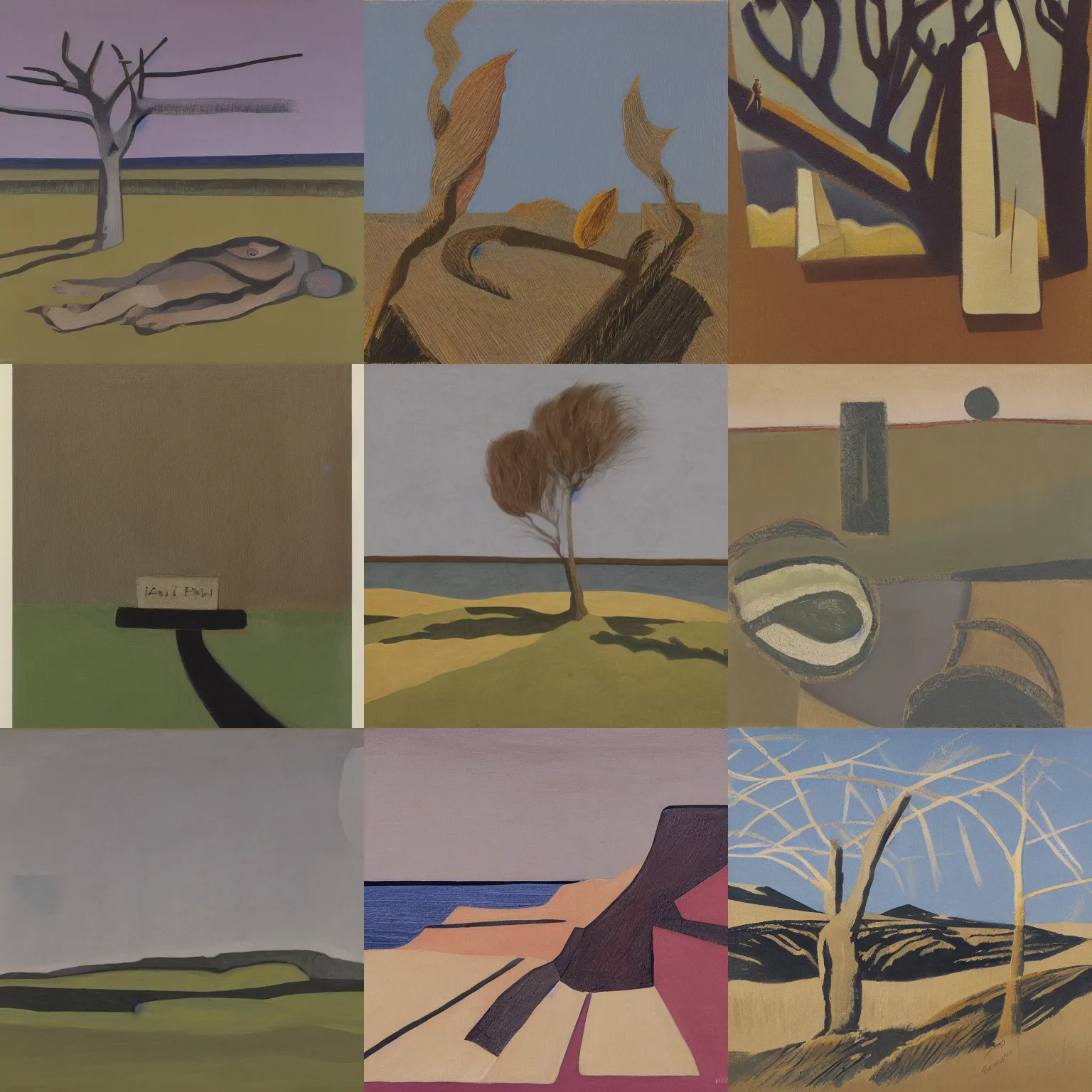 Prompt: an artwork by paul nash