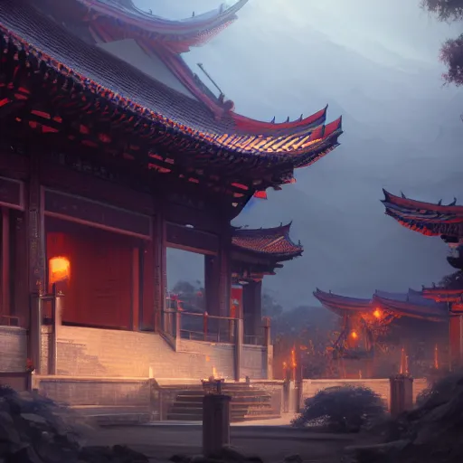 Image similar to beautiful render of tang dynasty, andreas rocha and greg rutkowski, trending on artstation, unreal engine, 8 k hd wallpaperjpeg artifact, blur, artfact