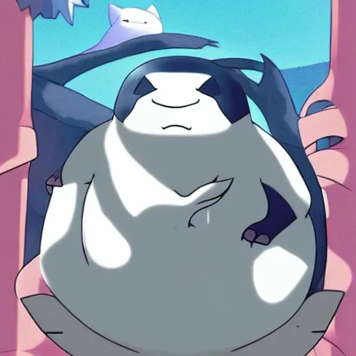 Image similar to The Child of Snorlax and Lugia