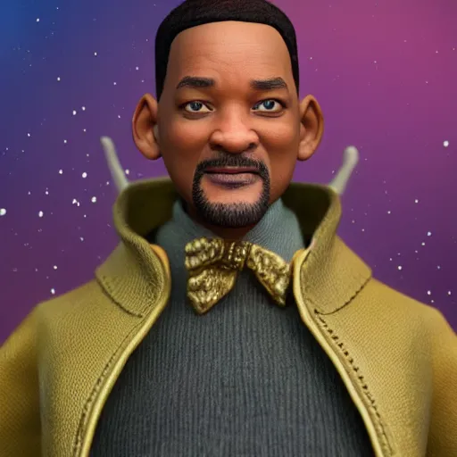 Prompt: will smith as a wizard, figurine, claymation, hyperrealistic, hyperdetalied, high quality, 8 k, high rendering, photorealistic, cinematic, cgsociety, artstation,