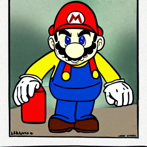 Image similar to homeless mario