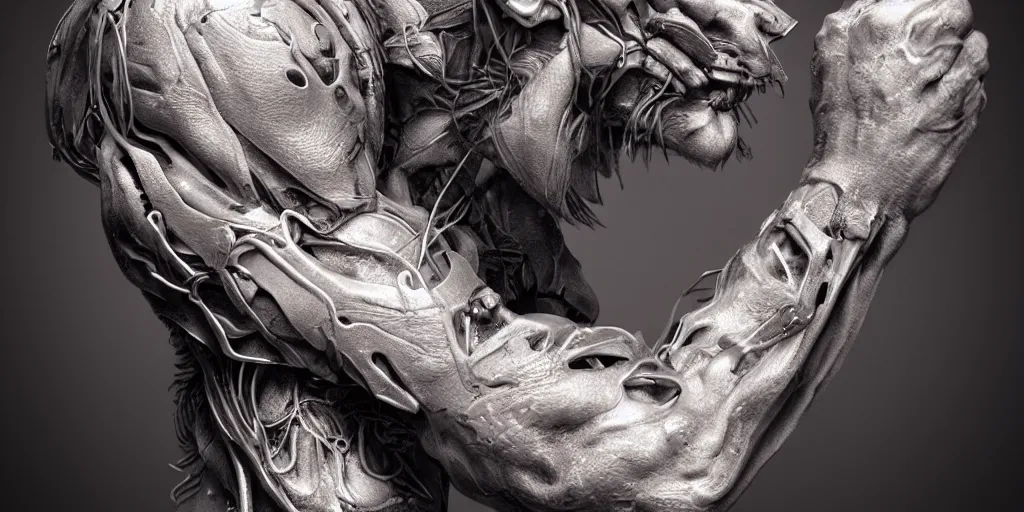 Prompt: hyper realistic photography of a stunningly beautiful cyborg male, elbow, plated, thy, intimate, holding close, in the style of beth cavener, jin kagetsu,, and wlop, highly detailed, intricate filigree,, masterpiece, award winning, sharp focus, concept art, ringflash lighting, ambient lighting, octane render, 8 k, artstation