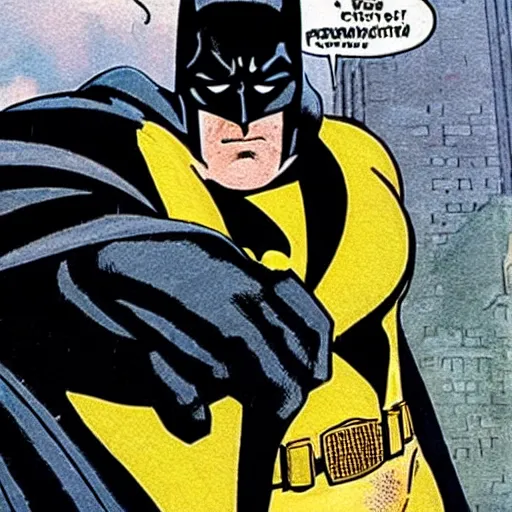 Prompt: batman greets you