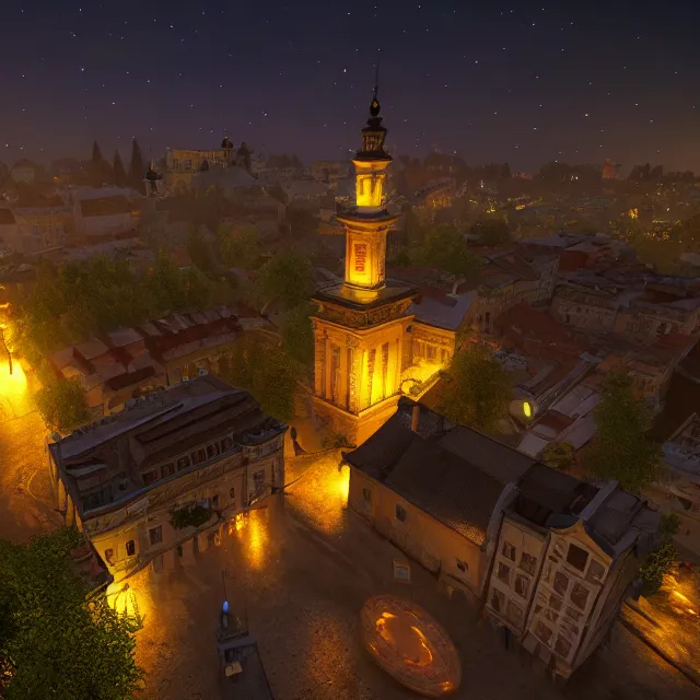 Prompt: lviv island night, 8 k ultra realistic, lens flare, atmosphere, glow, detailed, intricate, full of colour, led lighting, 4 k, hyperrealistic, focused, extreme details, unreal engine 5, masterpiece