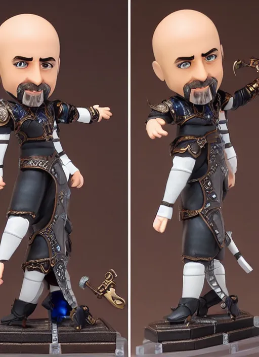 Prompt: richard garriott, a nendoroid of richard garriott figurine, realistic face, detailed product photo