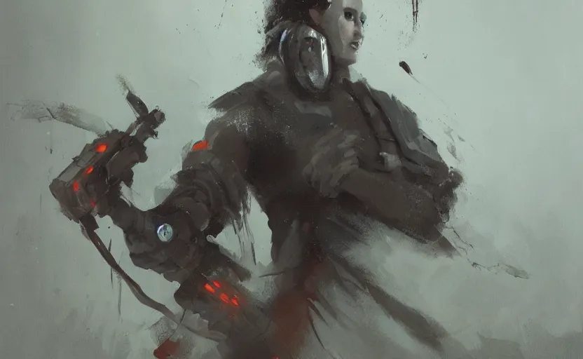 Prompt: a painting of saw trending on artstation in the style of greg rutkowski