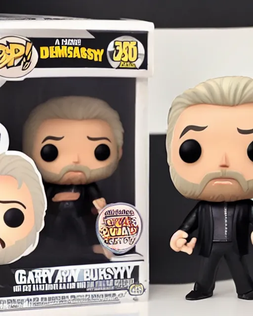 Image similar to A Gary Busey Funko Pop. Photographic, photography