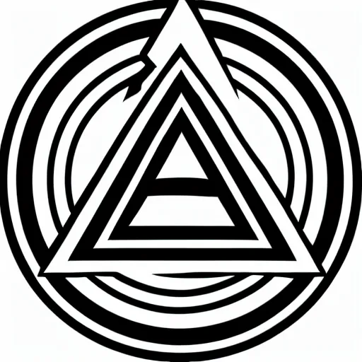 Prompt: black triangle alaska vector logo