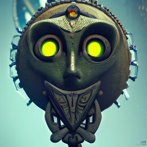 Prompt: Majora's Mask , dynamic, particulate, intricate, elegant, highly detailed, centered, artstation, smooth, sharp focus, octane render