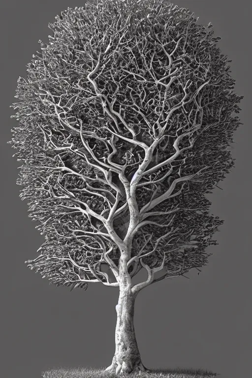 Prompt: a tree, by łukasz piskorz, intricate, elegant, highly detailed, smooth, sharp focus, artstation