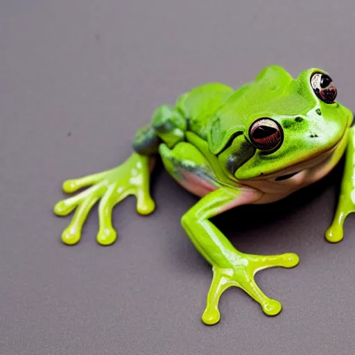 Toy Frog In The Wet Grass Photograph by Bernard Jaubert - Pixels